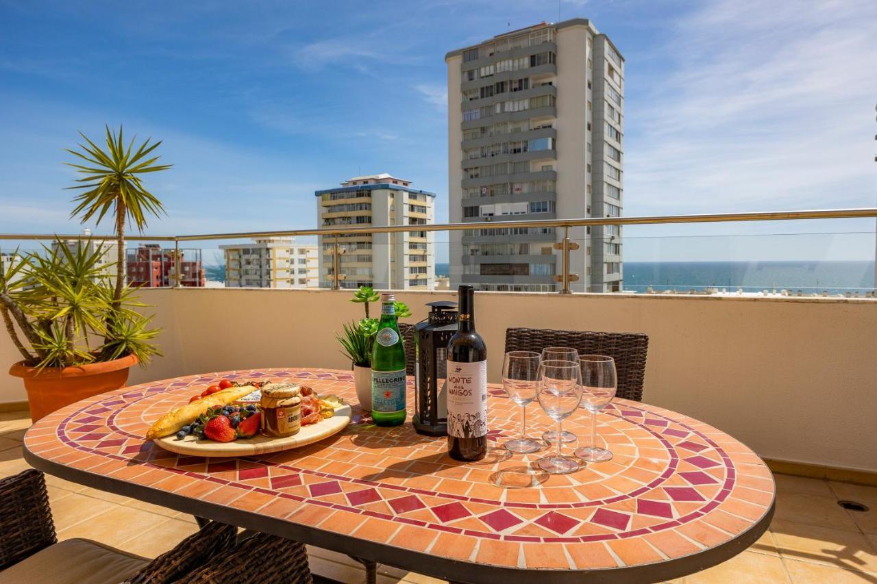 Seaview Penthouse In Algarve With Spacious Terrace Quarteira Exterior photo